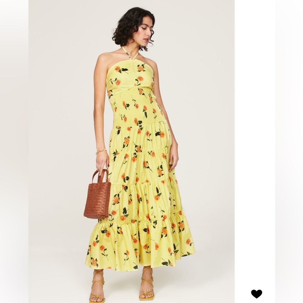 Slate & Willow Yellow Floral Dress